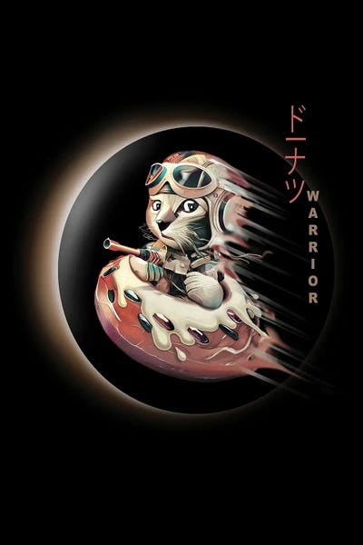 Donut Warrior by Adam Lawless art print