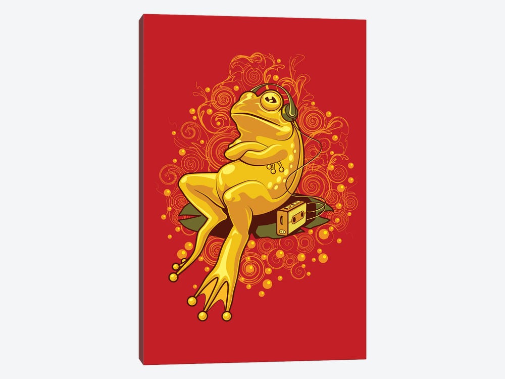 Froggie On Relax Mode by Adam Lawless 1-piece Canvas Artwork