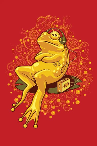 Frogs: Froggie On Relax Mode by Adam Lawless
