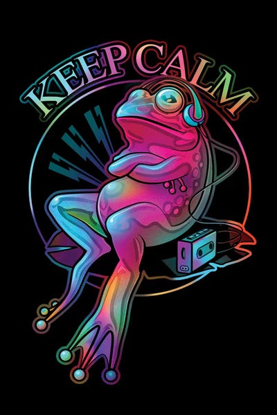 Frogs: Keep Calm Frog by Adam Lawless