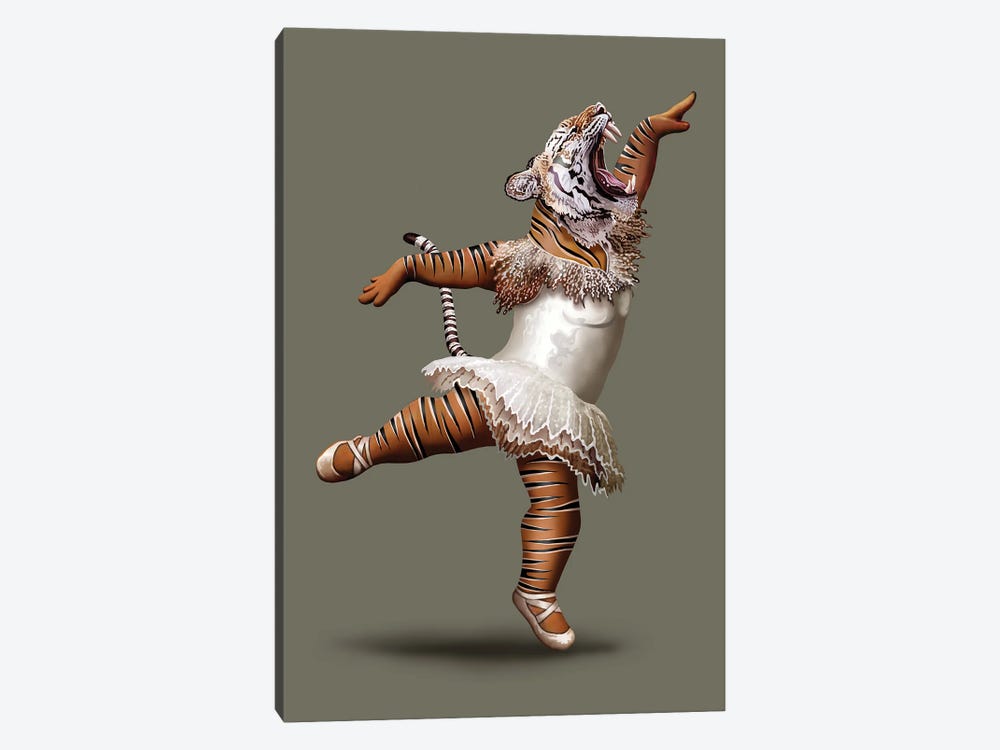 Killer Tiger Dance by Adam Lawless 1-piece Canvas Print