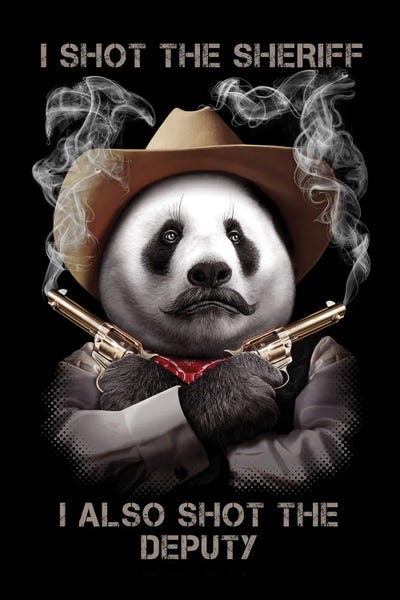 Pandas: Sheriff by Adam Lawless