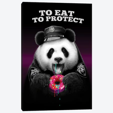 To Eat To Protect Canvas Print #ADL176} by Adam Lawless Art Print