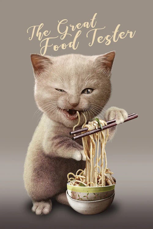 The Great Food Tester by Adam Lawless wall art