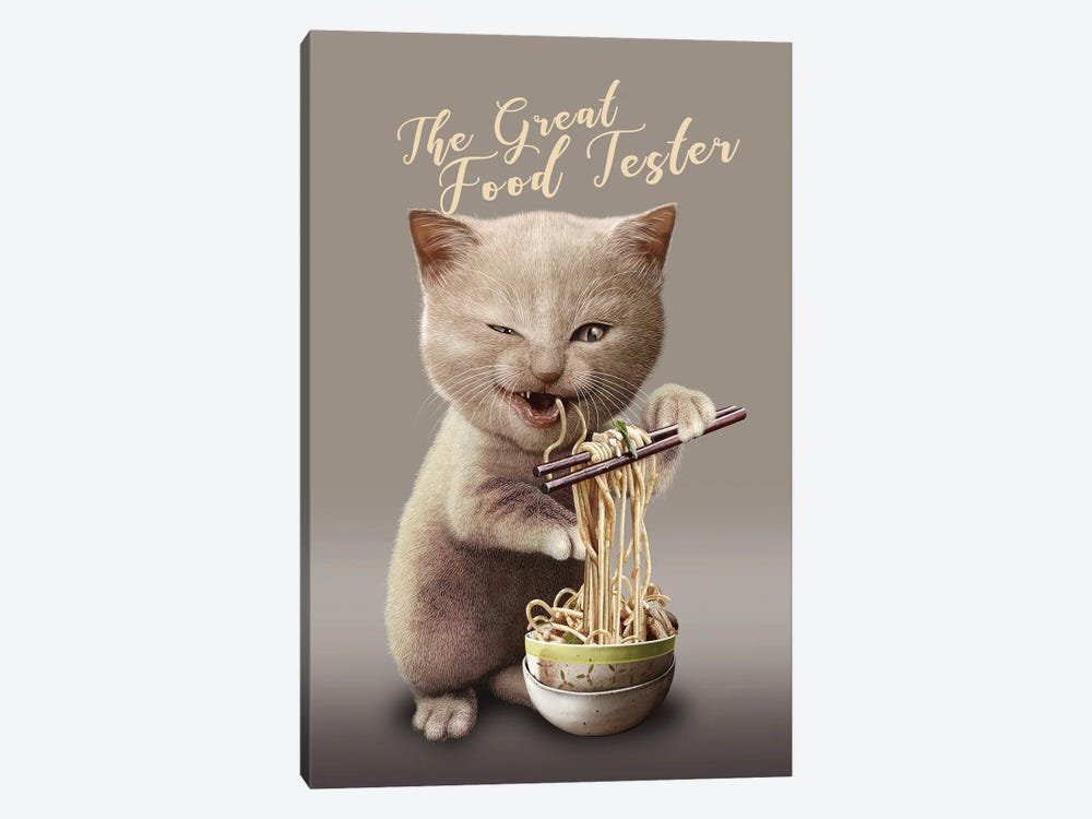 The Great Food Tester by Adam Lawless 1-piece Canvas Print