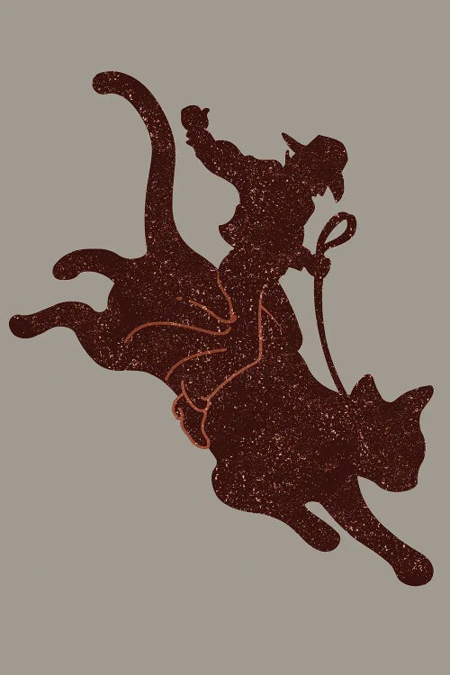 Rodeo Cat by Adam Lawless wall art