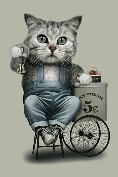 Ice Cream & Popsicles: Ice Cream Seller by Adam Lawless