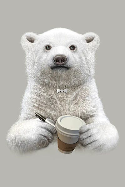 I'm Your Barista by Adam Lawless framed canvas print