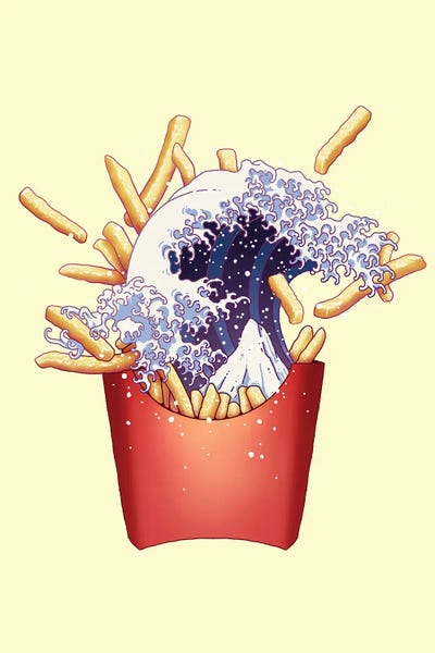 The Great Wave: Kanagawa Fries by Adam Lawless