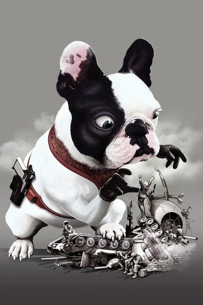 Mission Went Wrong by Adam Lawless framed canvas print