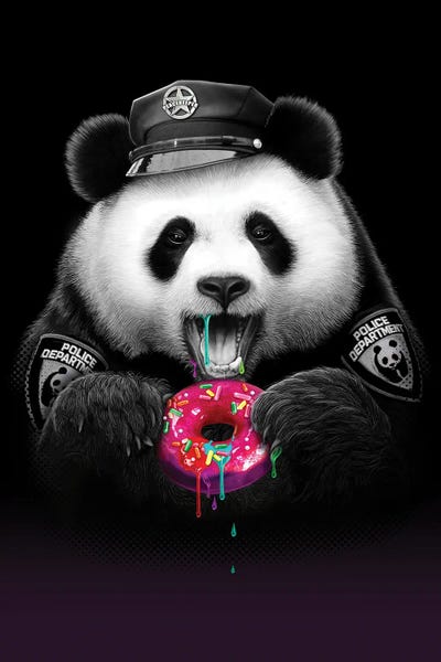 Pandas: Panda Loves Donut by Adam Lawless