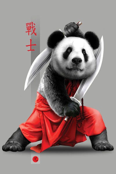 Pandas: Panda Swords by Adam Lawless