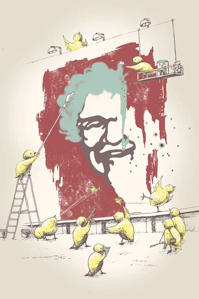 Revenge by Adam Lawless framed canvas print