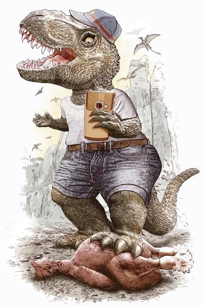 Prehistoric Animals: Sharing Is Caring by Adam Lawless