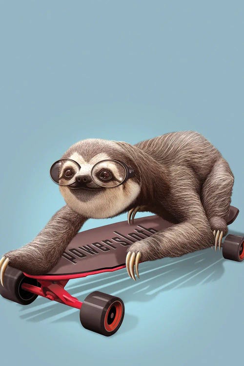 Sloth Skateboard