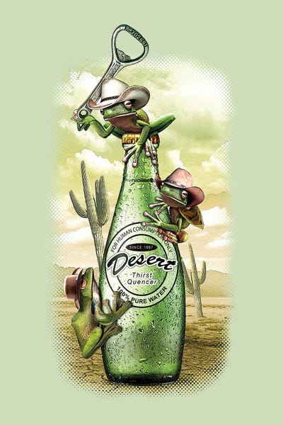 Frogs: Thirsty Frogs by Adam Lawless