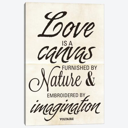 Love Is A Canvas Canvas Print #ADM5} by Addie Marie Canvas Wall Art