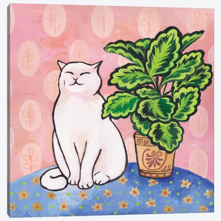 My Happy Cat Canvas Print #ADN102} by Alexandra Dobreikin Canvas Artwork