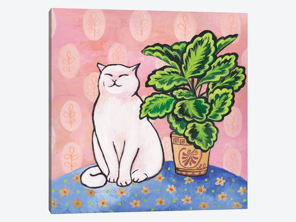 My Happy Cat by Alexandra Dobreikin 1-piece Canvas Print