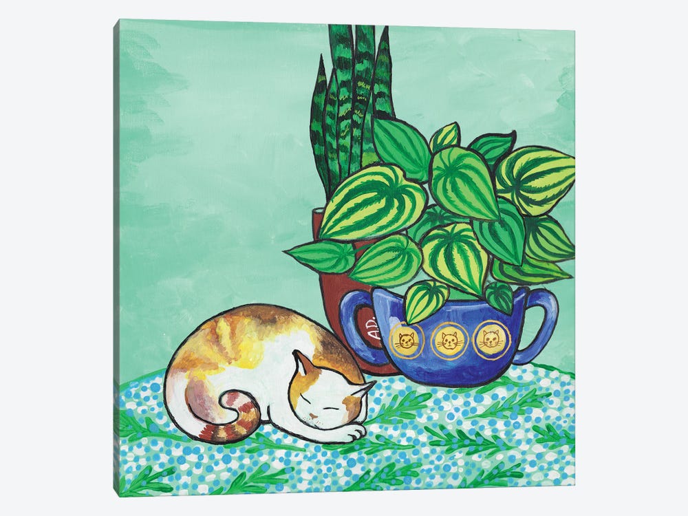 Sleeping Cat by Alexandra Dobreikin 1-piece Canvas Artwork