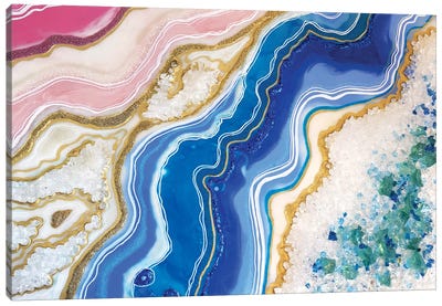 Royal Blue Canvas Art Print - Agate, Geode & Mineral Art