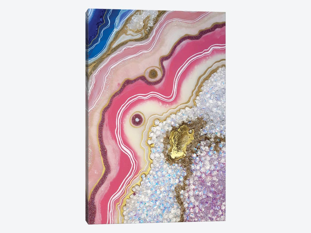 Pink Agate by Alexandra Dobreikin 1-piece Canvas Print