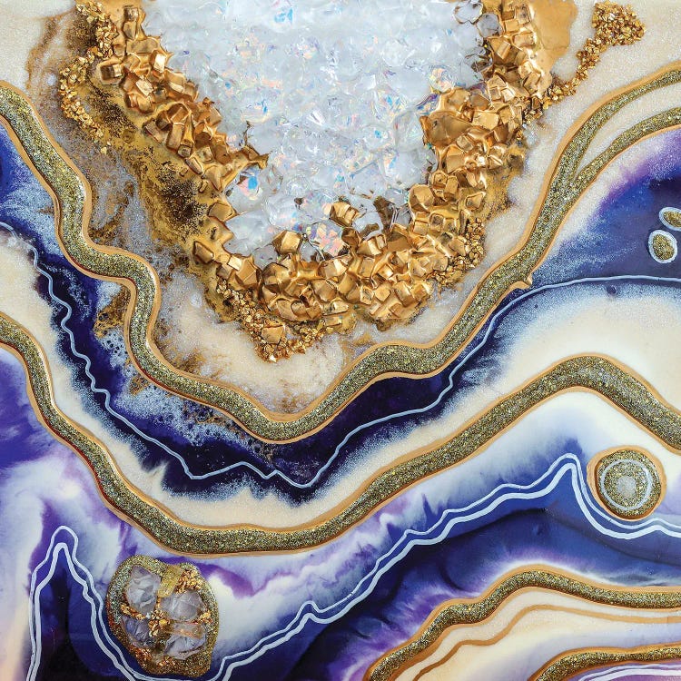 Amethyst Geode Canvas Wall Art By Alexandra Dobreikin | Icanvas