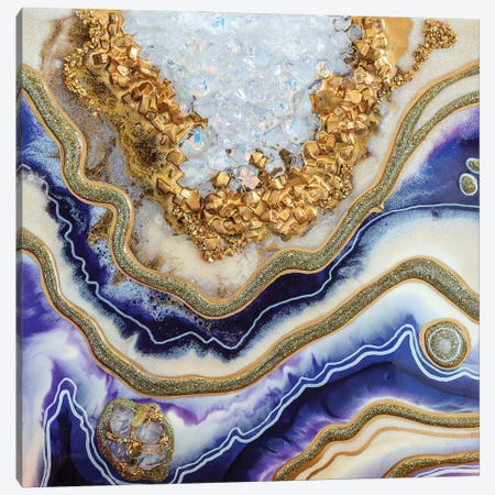 Amethyst Geode Canvas Print #ADN11} by Alexandra Dobreikin Canvas Art Print