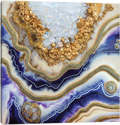 Amethyst Geode Canvas Art Print - Agate, Geode & Mineral Art