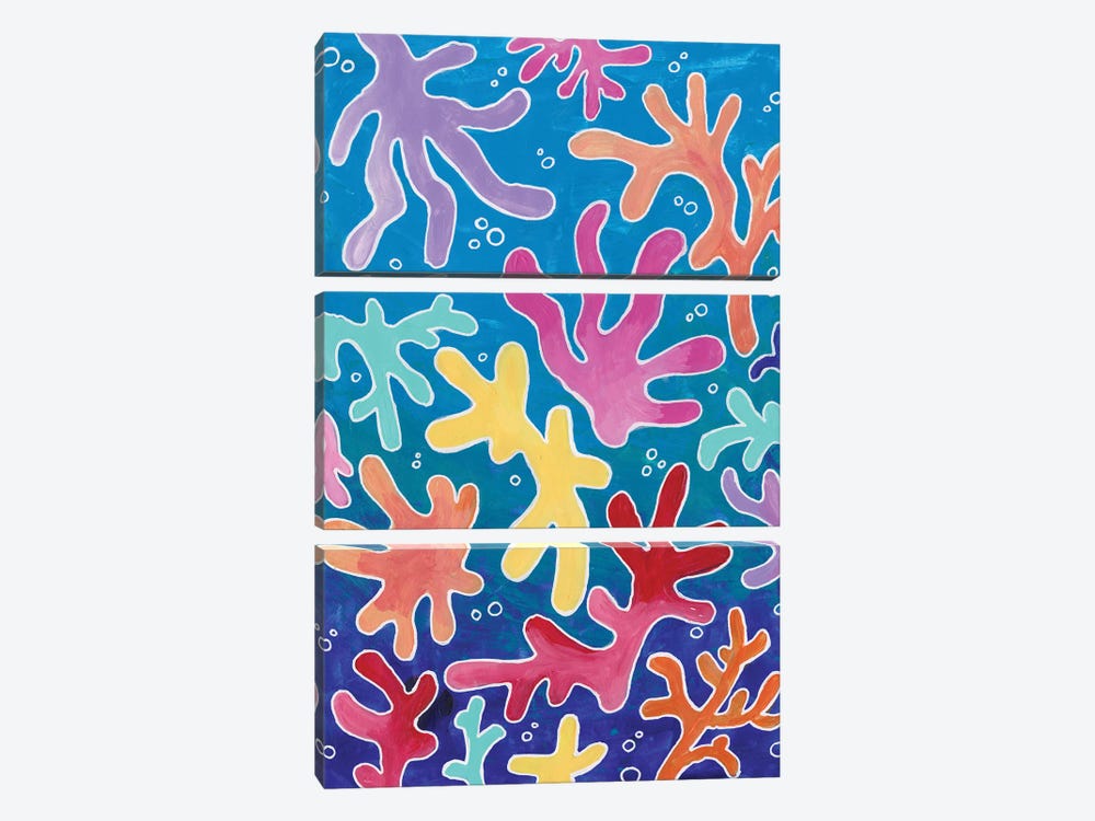 Happy Coral II by Alexandra Dobreikin 3-piece Art Print