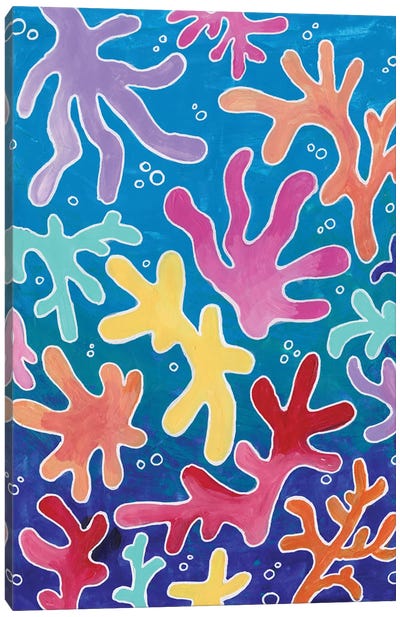 Happy Coral II Canvas Art Print - Alexandra Dobreikin