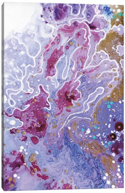 Lavender Sea Canvas Art Print - Purple Abstract Art