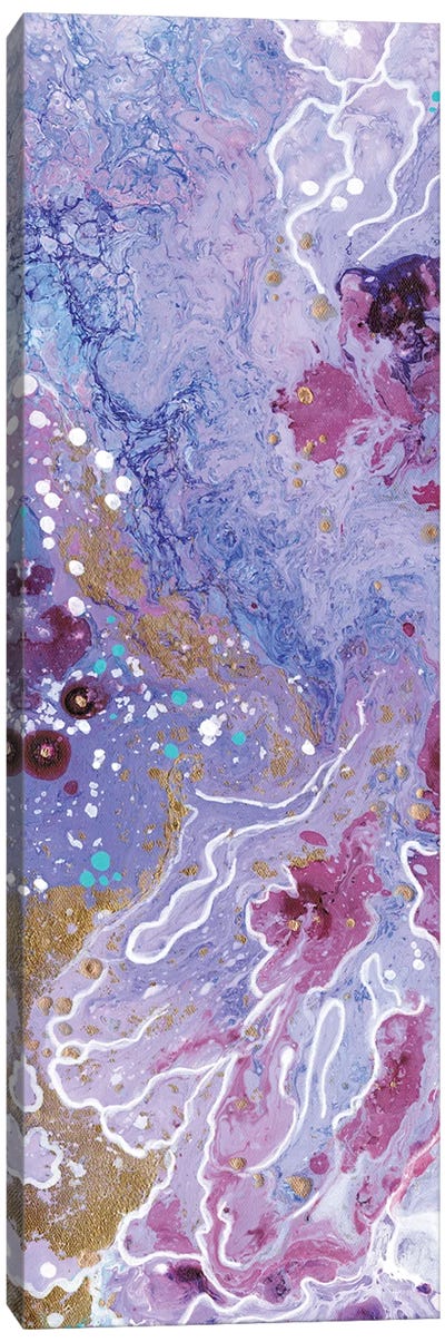 Untitled Canvas Art Print - Purple Abstract Art