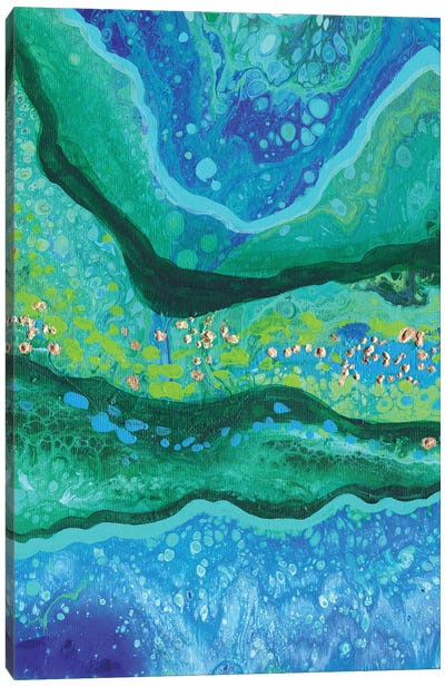 Green Valleys Canvas Art Print - Alexandra Dobreikin
