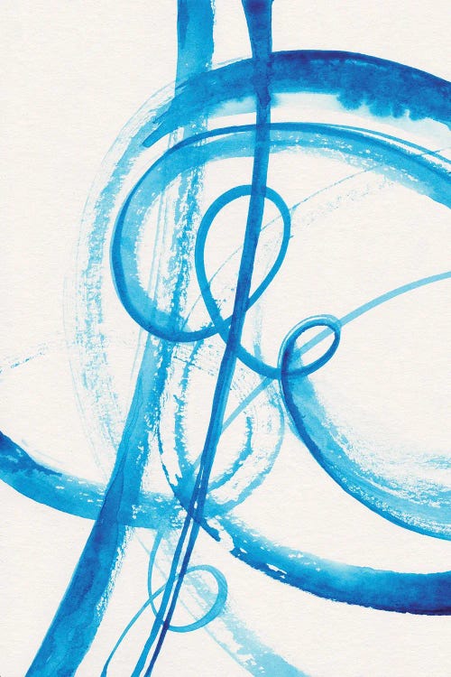 Calligraphy In Blue II