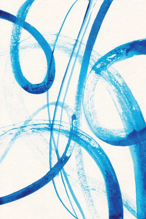 Calligraphy In Blue III