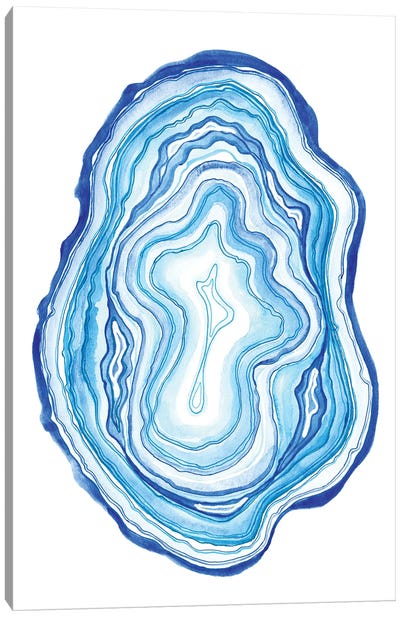 Blue Agate Canvas Art Print - Alexandra Dobreikin