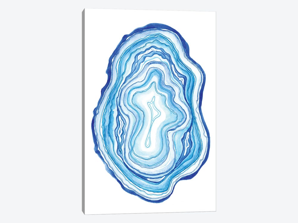 Blue Agate by Alexandra Dobreikin 1-piece Canvas Art Print