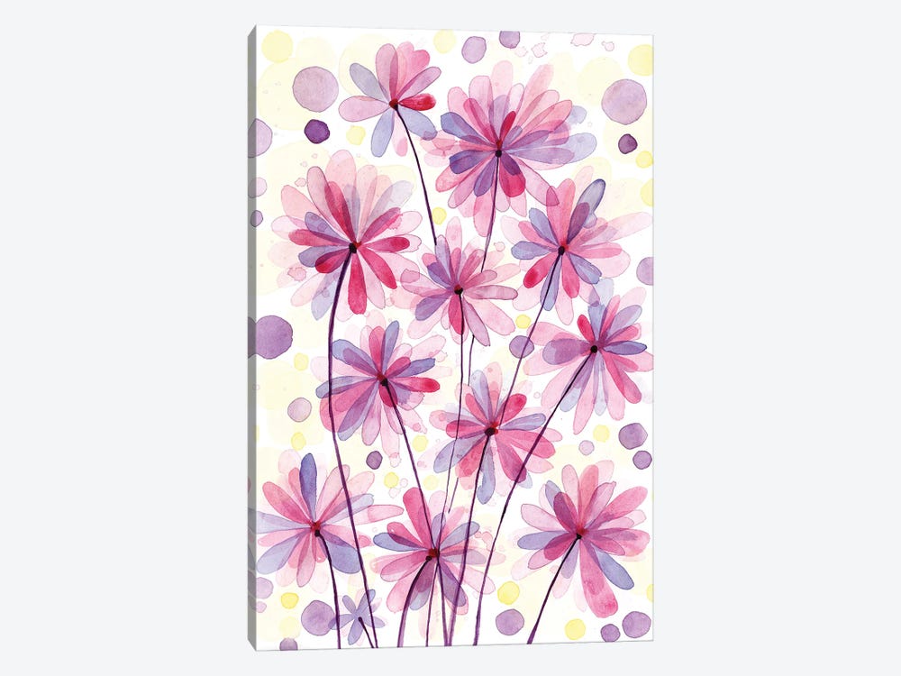 Flowers Purple by Alexandra Dobreikin 1-piece Art Print