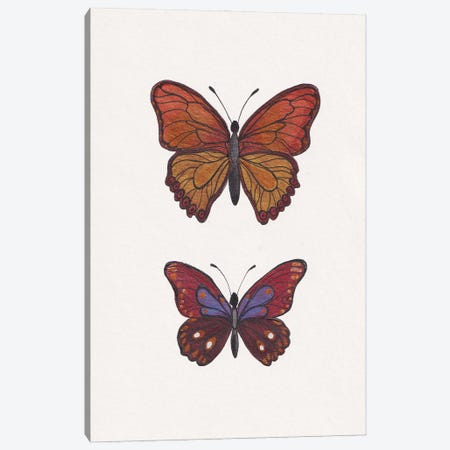 Red Butterflies Canvas Print #ADN165} by Alexandra Dobreikin Art Print