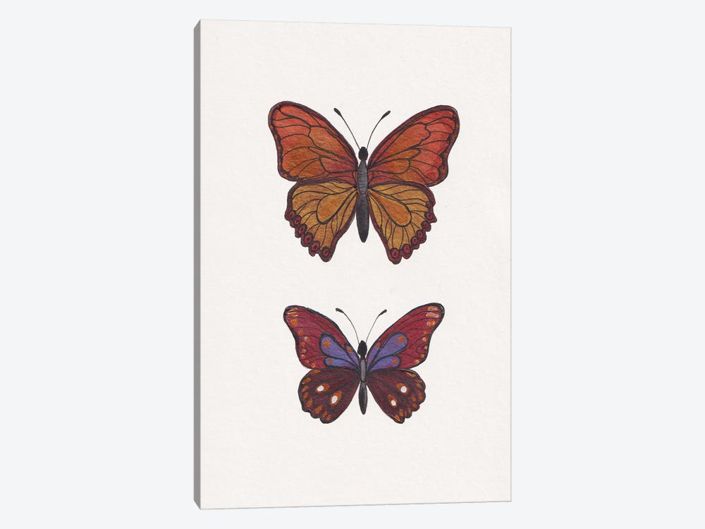 Red Butterflies by Alexandra Dobreikin 1-piece Canvas Artwork