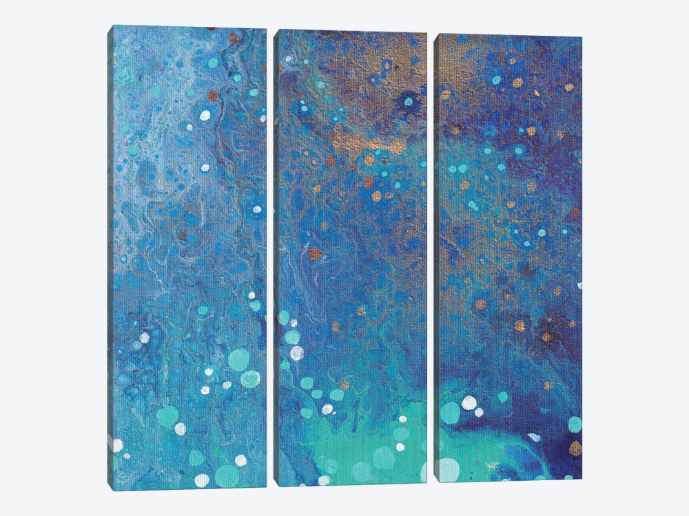 Blue Marble by Alexandra Dobreikin 3-piece Canvas Art Print