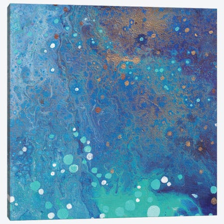 Blue Marble Canvas Print #ADN184} by Alexandra Dobreikin Canvas Art Print