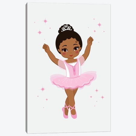 Babe Ballerina African American III Canvas Print #ADN191} by Alexandra Dobreikin Canvas Art Print