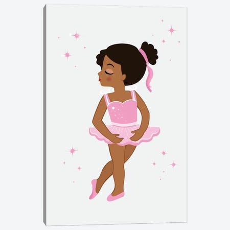 Babe Ballerina African American IV Canvas Print #ADN192} by Alexandra Dobreikin Canvas Print