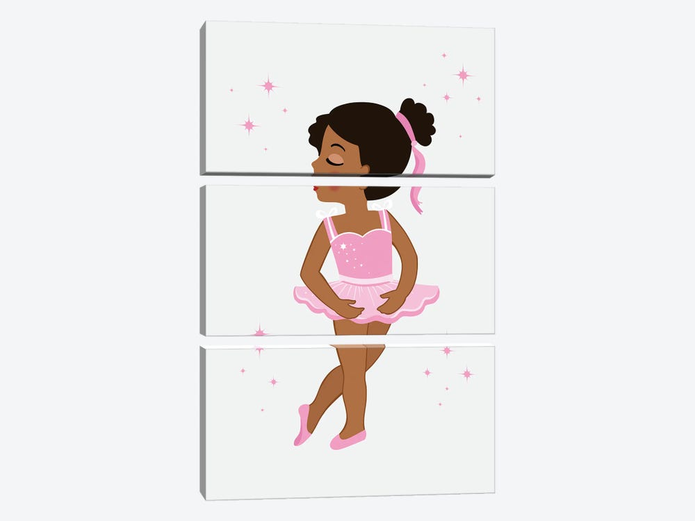 Babe Ballerina African American IV by Alexandra Dobreikin 3-piece Canvas Art