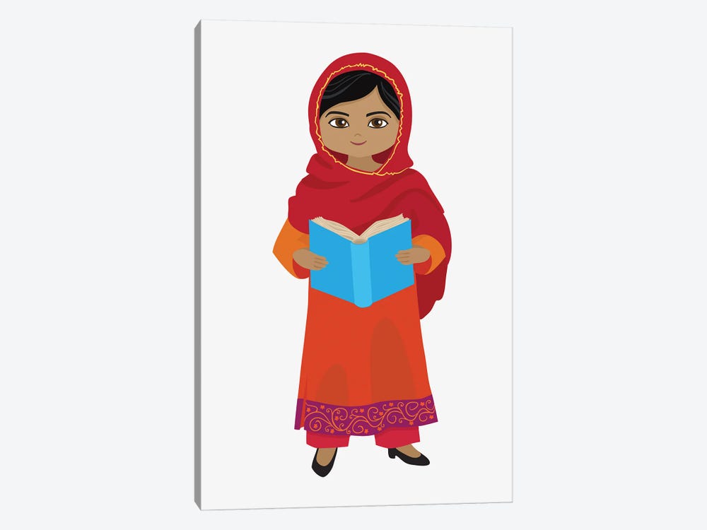 Malala Inspiring Woman by Alexandra Dobreikin 1-piece Canvas Art