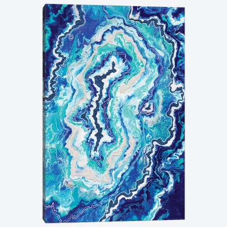 Geode Blue Amethyst Canvas Print #ADN19} by Alexandra Dobreikin Art Print