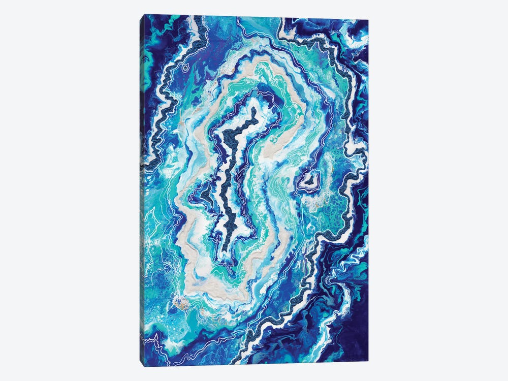 Geode Blue Amethyst by Alexandra Dobreikin 1-piece Canvas Art Print