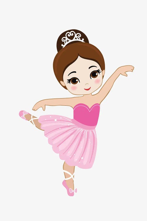 Little Ballerina In A Pink Dress